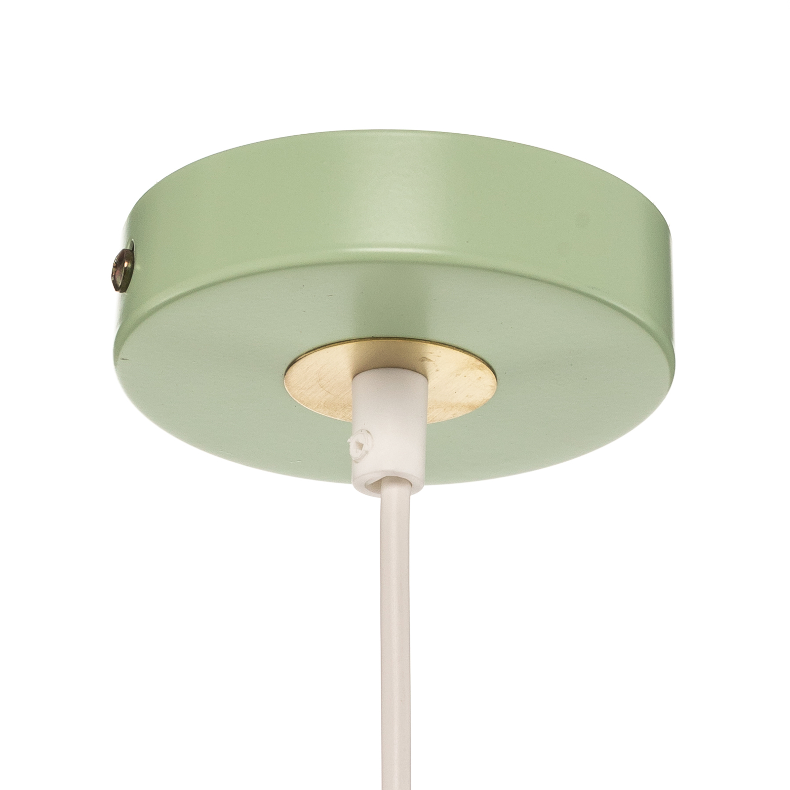 Lampa wisząca Malmo z miętowo-zielonym kloszem