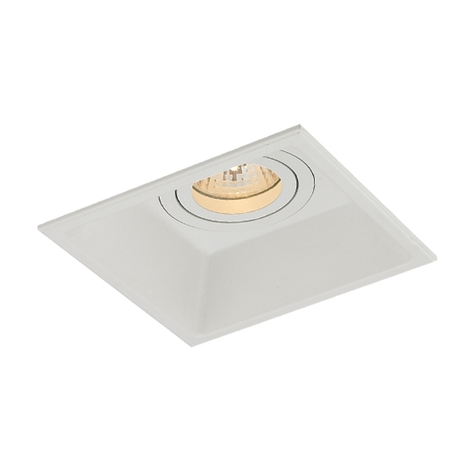 Elastyczna lampa downlight SULA w białym kolorze
