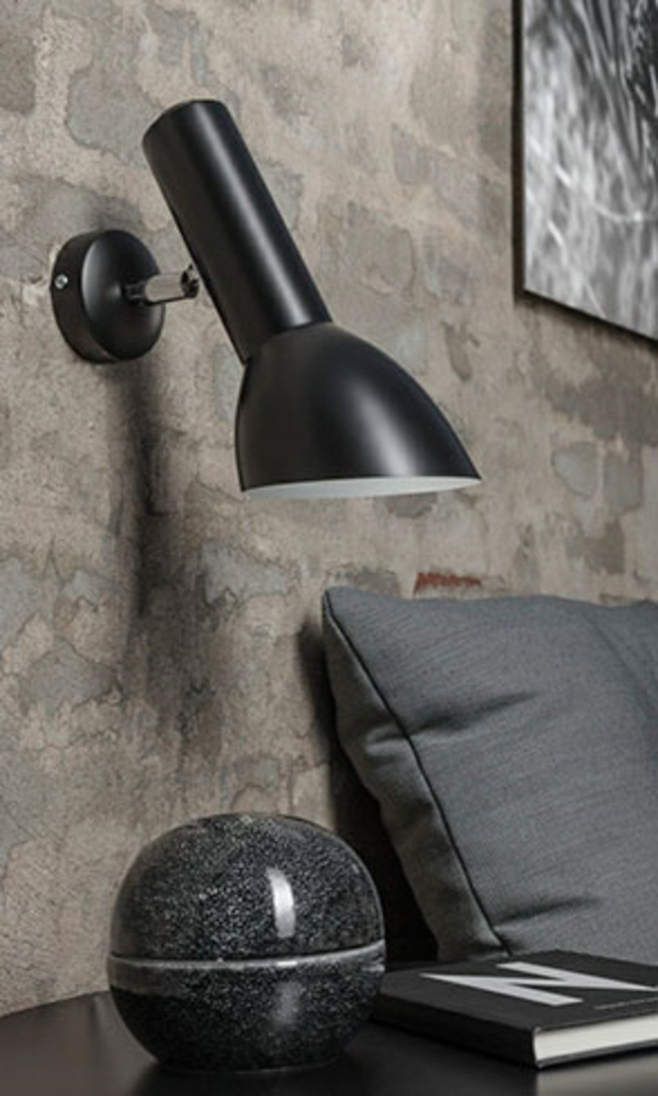 Oblique Candeeiro de Parede Black Glossy - CPH Lighting