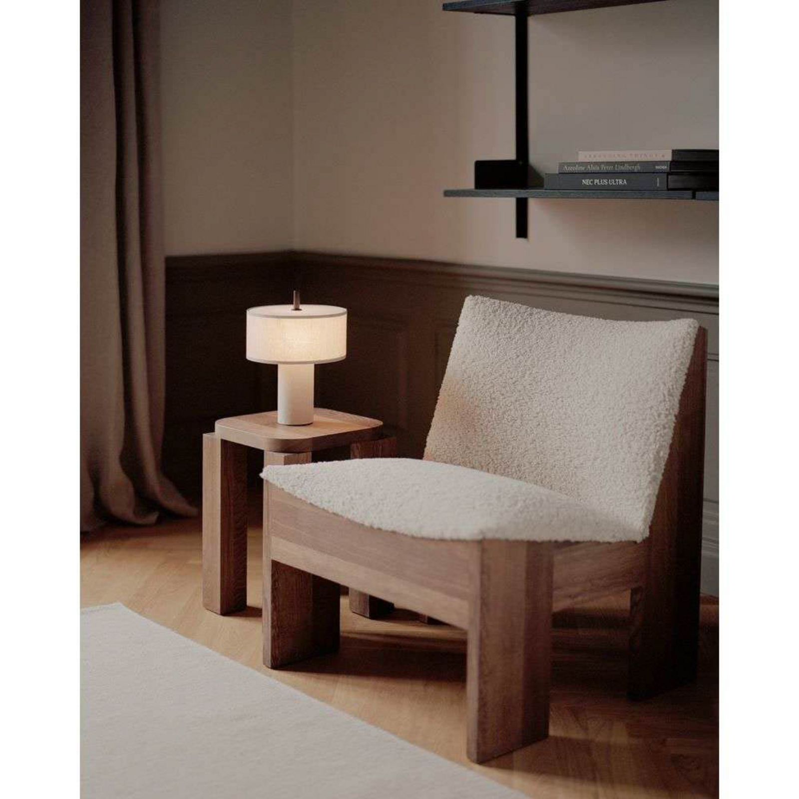 Margin Portable Bordslampa Beige Canvas - New Works