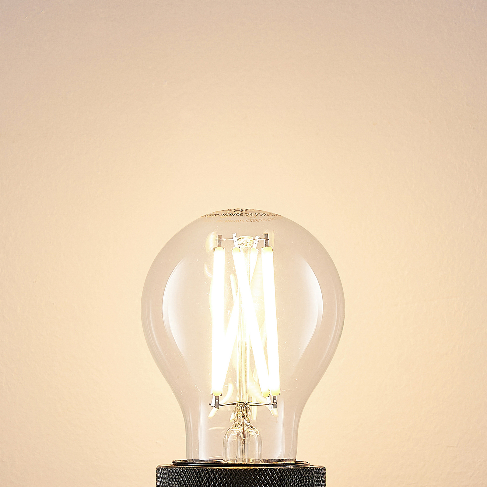 Ampoule LED à filament E27 8W 2.700K claire à intensité variable 2 pièces