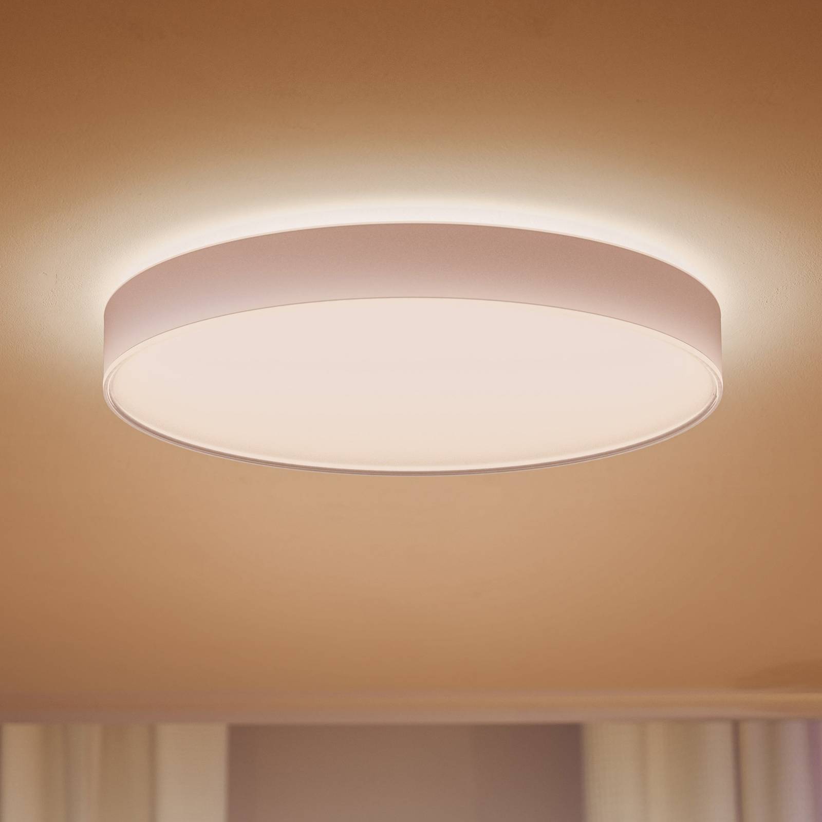 Stropné svietidlo Philips Hue Enrave LED 55,1 cm biele