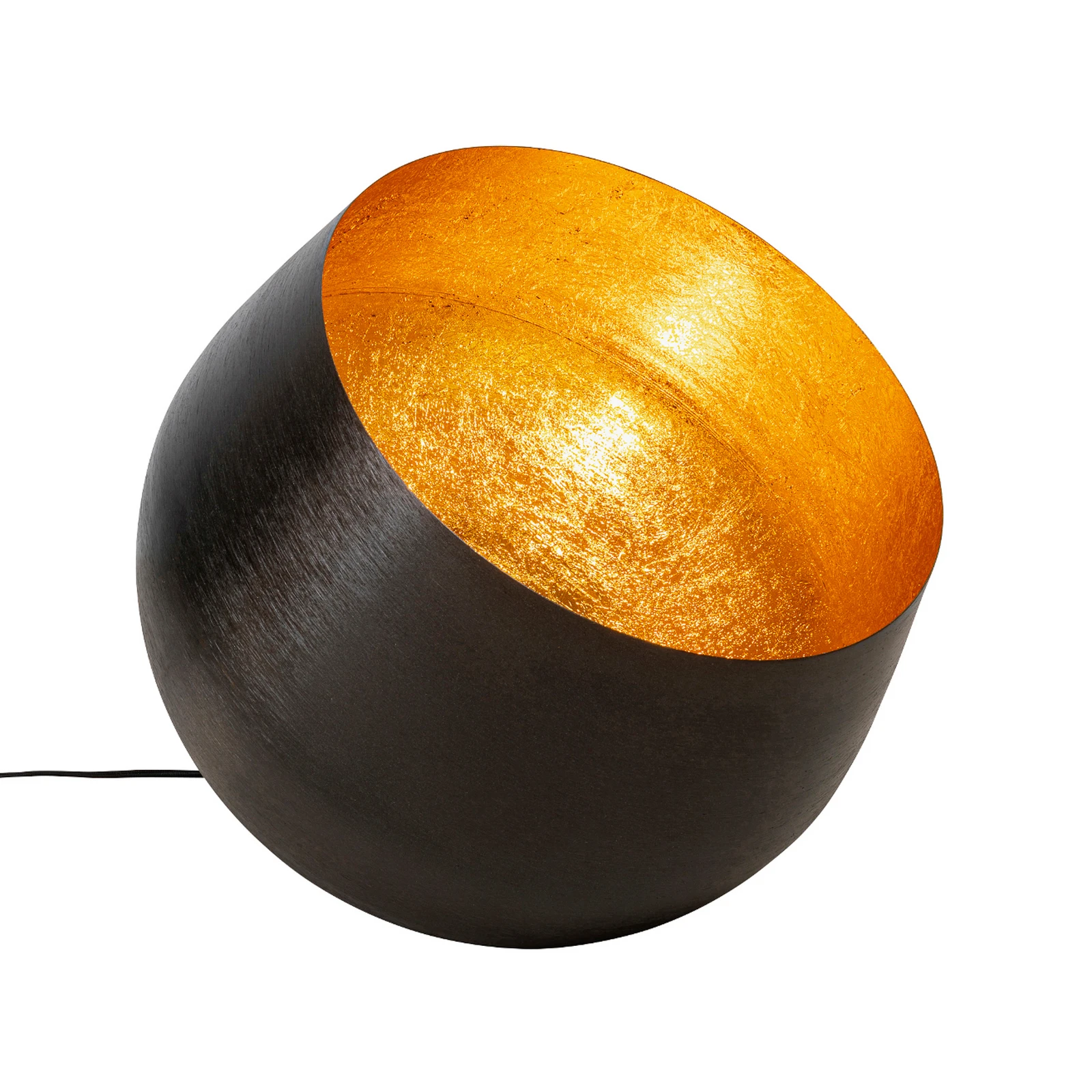 KARE Apollon Bodenleuchte, schwarz, Ø 50 cm