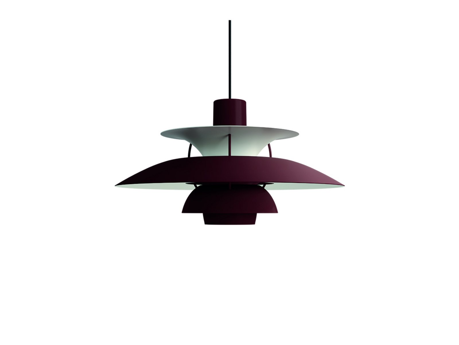 PH 5 Pendant Monochrome Burgundy - Louis Poulsen