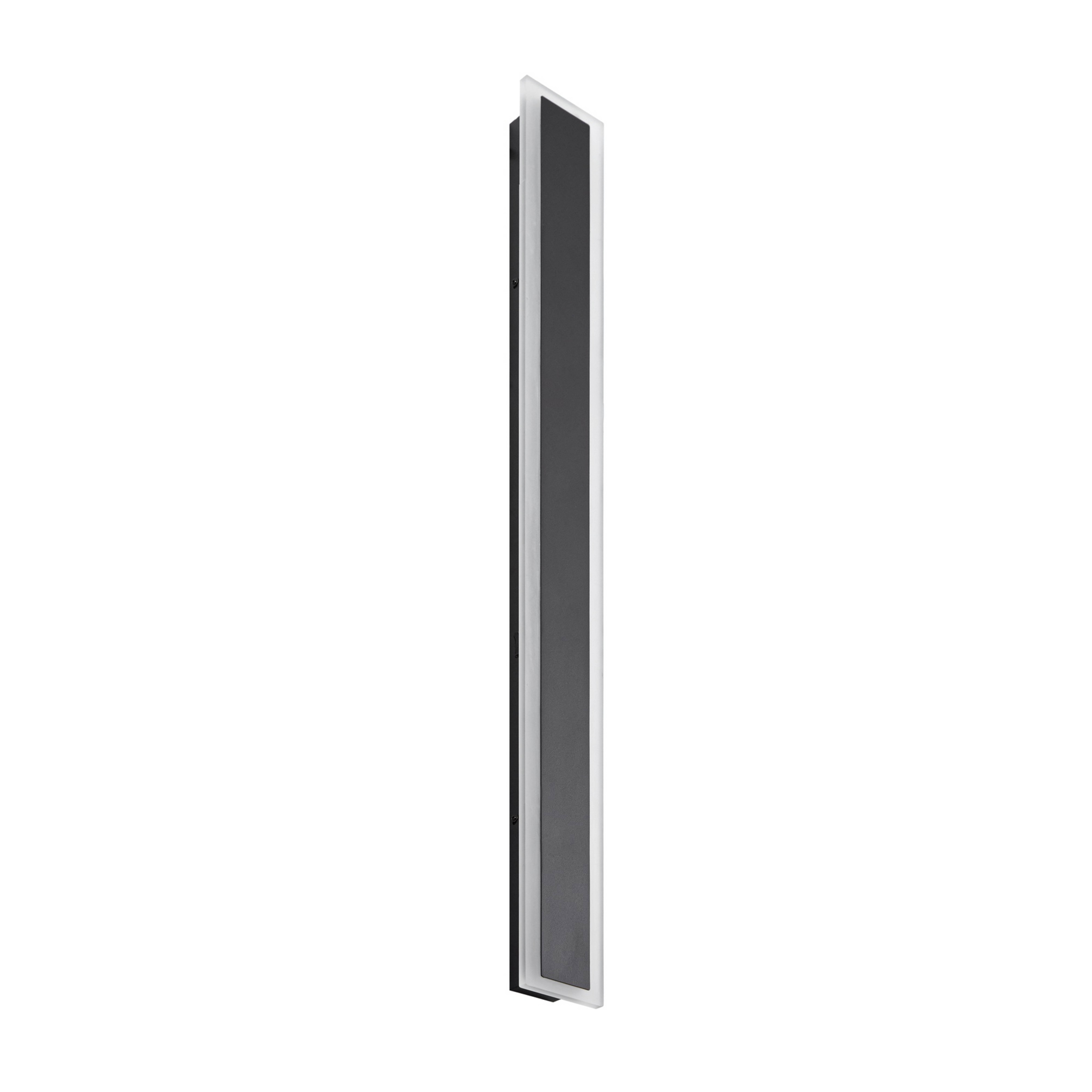 Ilora LED buiten wandlamp, CCT, IP65, zwart, hoogte 100 cm, metaal - Lucande