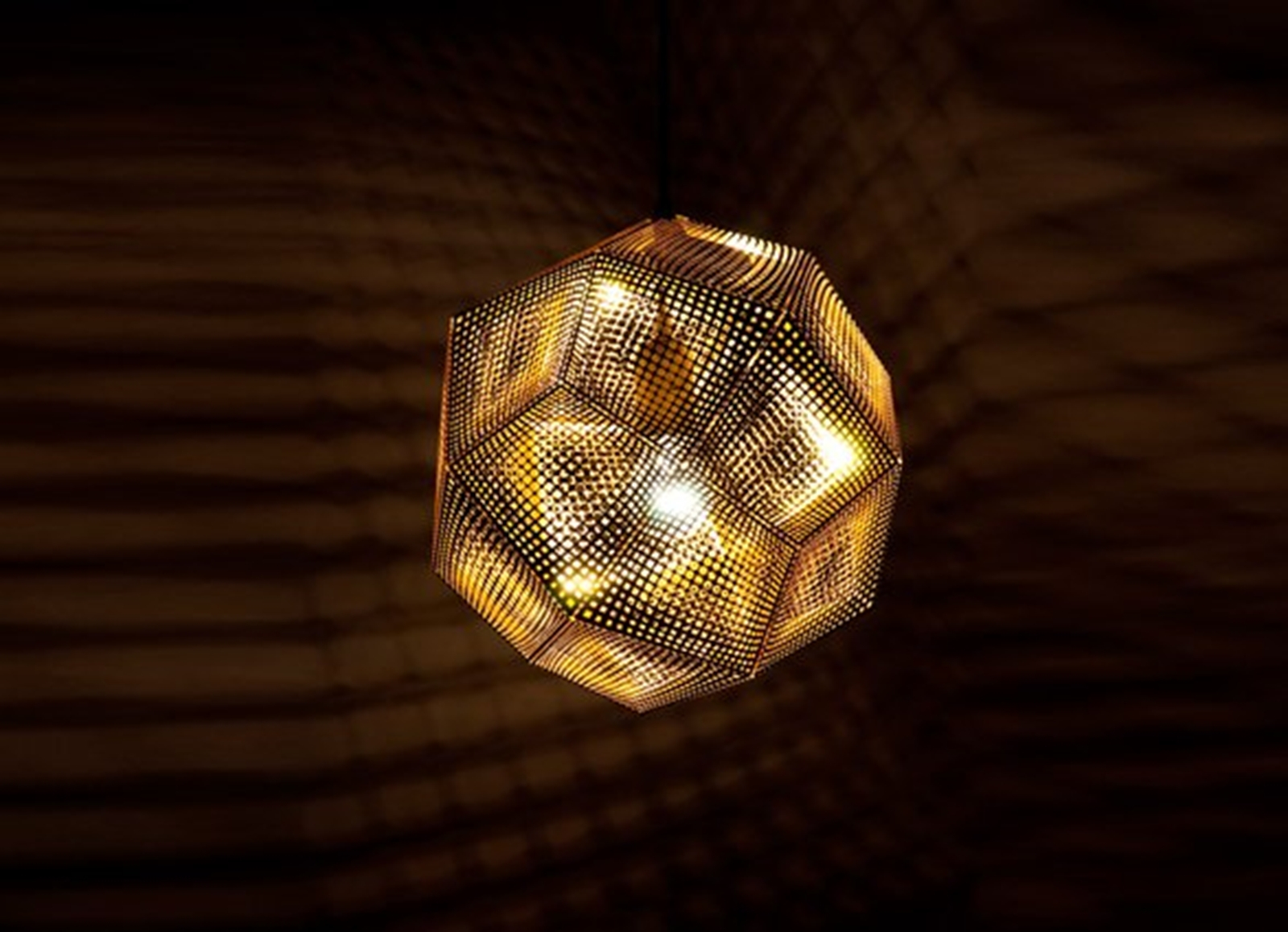 Etch Brass Lustră Pendul - Tom Dixon