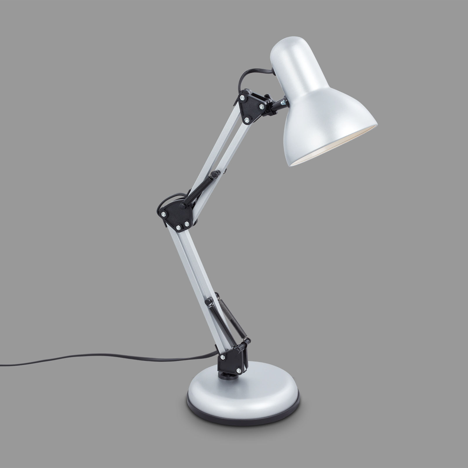 Bureaulamp Pixa, justeerbaar, E14, wit