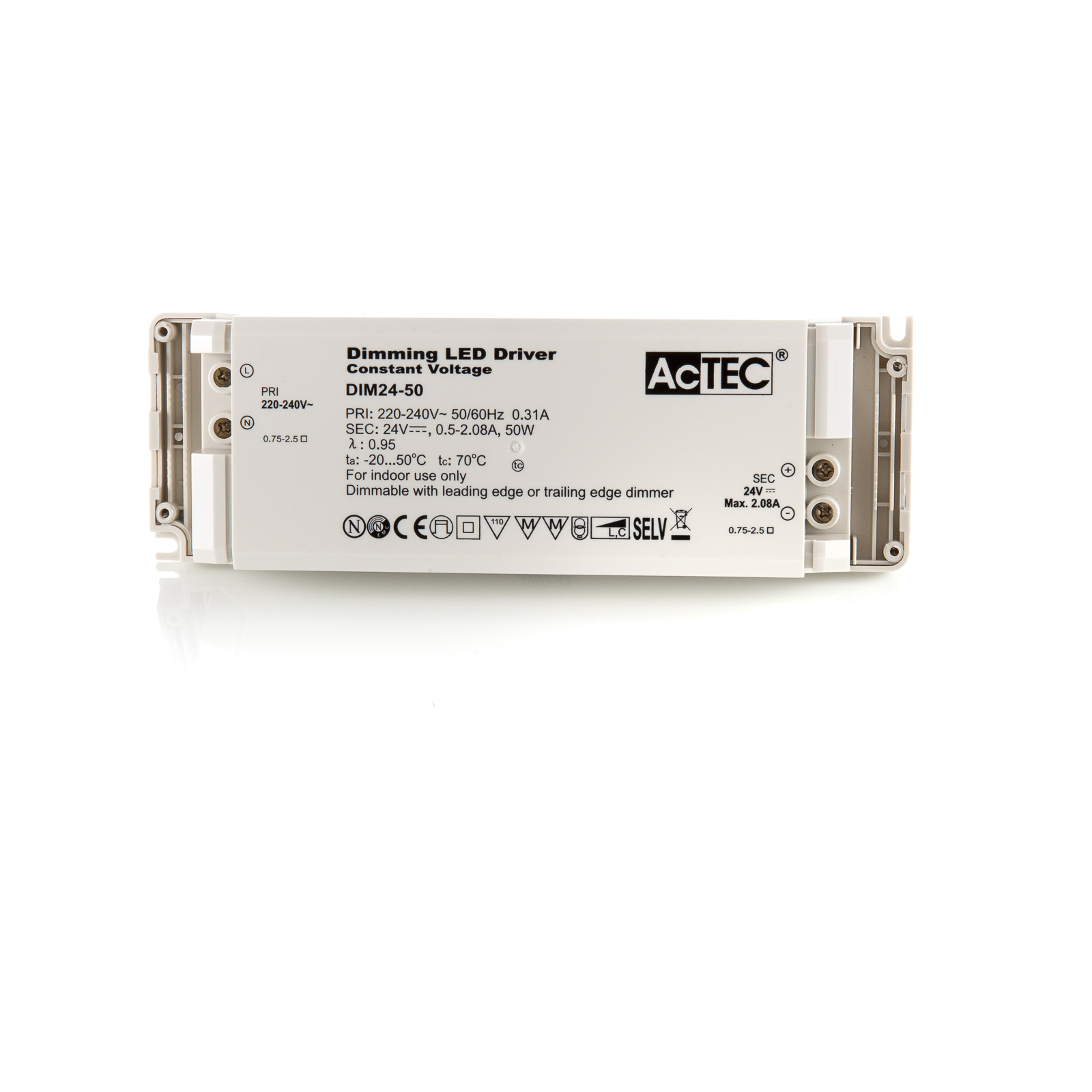 AcTEC DIM LED driver CV 24 V, 50W, dimmable