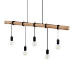 Rom Candeeiro Suspenso Black/Wood - Lindby