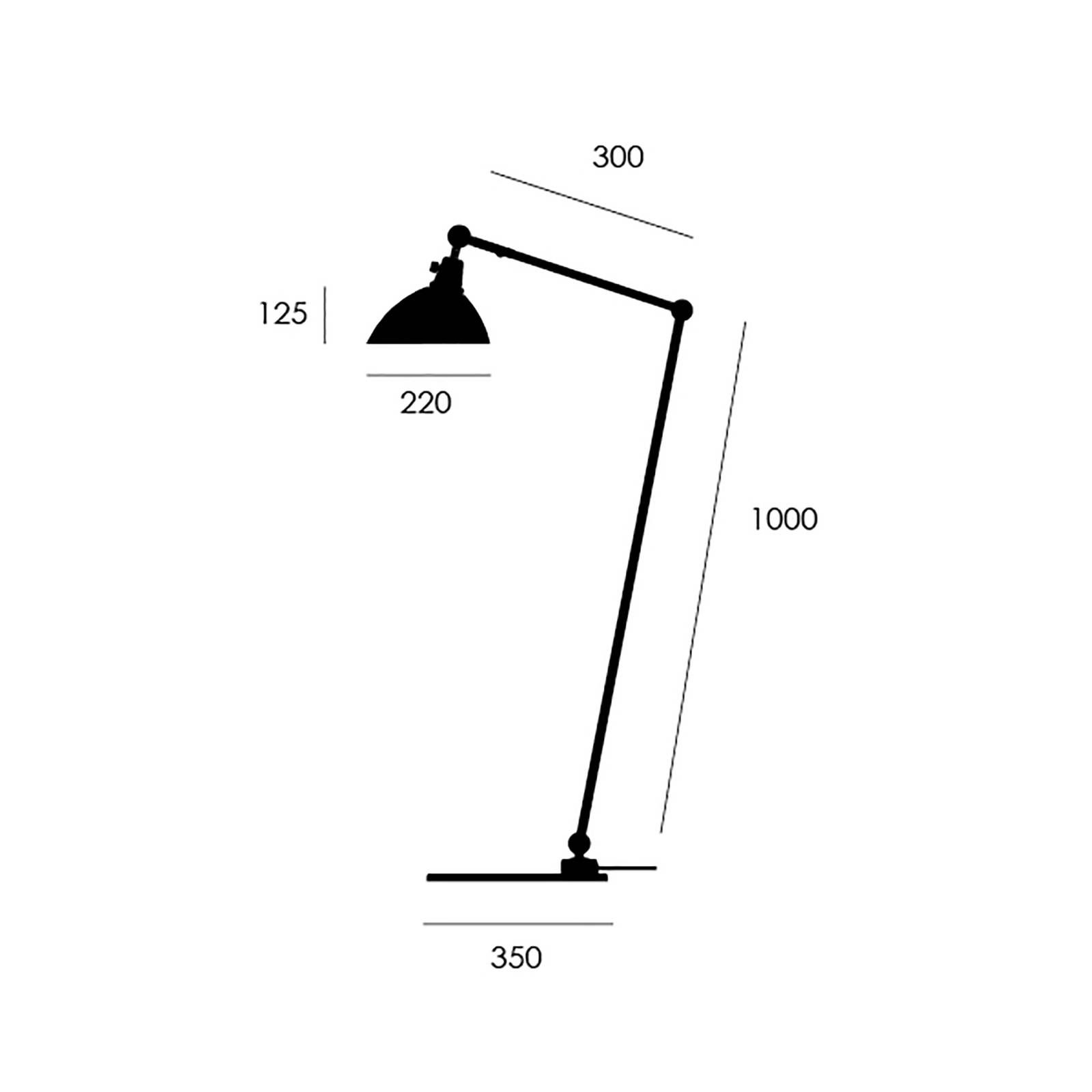 midgard modulárna stojacia lampa TYPE 556 čierna 120 cm