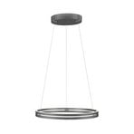 E-Loop LED-Hängeleuchte, mystic grey, Ø70cm, Alu, CCT - PURE