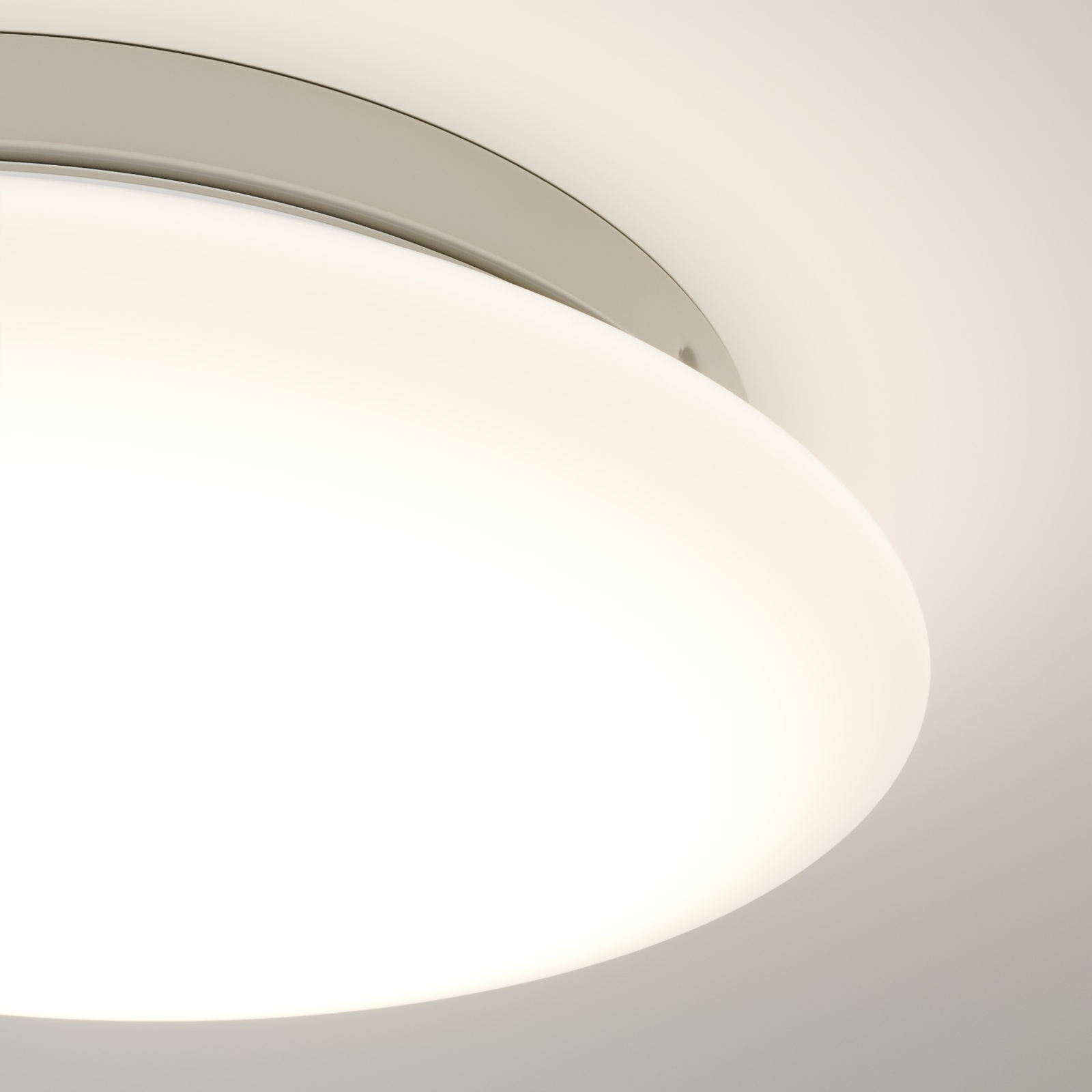 Arcchio Solomia LED-taklampe, IP44, glass, rund