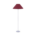 Iris golvlampa röd/krom textil Ø 45 cm - Globen Lighting