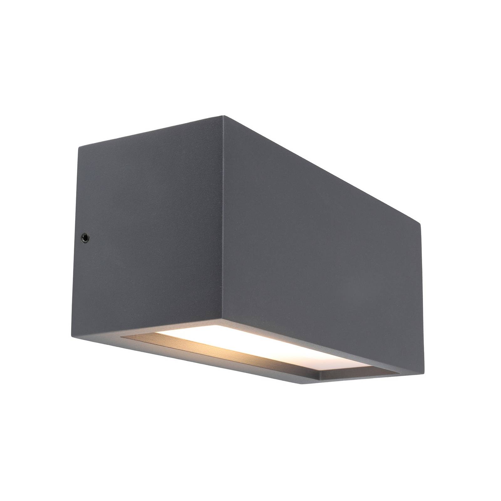 Außenwandlampe Rilongo geschlossen, up/down, Alu, dunkelgrau günstig online kaufen