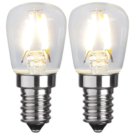LED-Lampe E14 T26 1,3W 2.700K Filament 2er-Set
