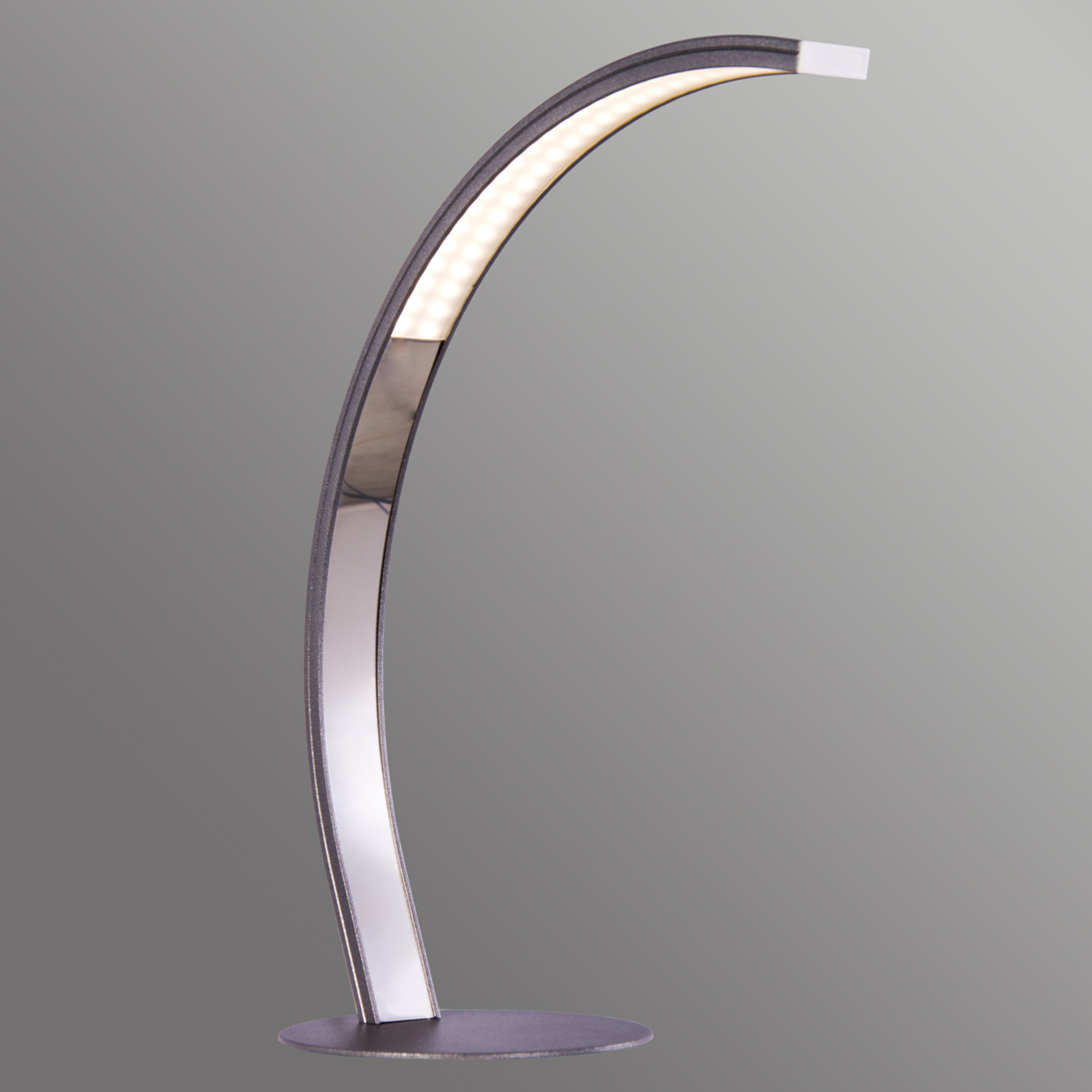 LED-bordslampa Largo höjd 36 cm matt grå