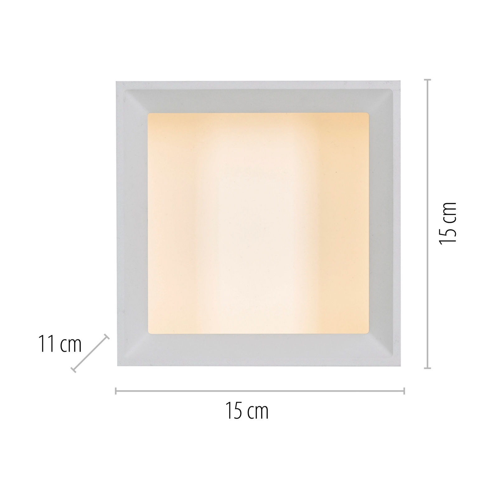 LED-stropna svetilka PURE Manhatten, bela, 1-žarilna, CCT