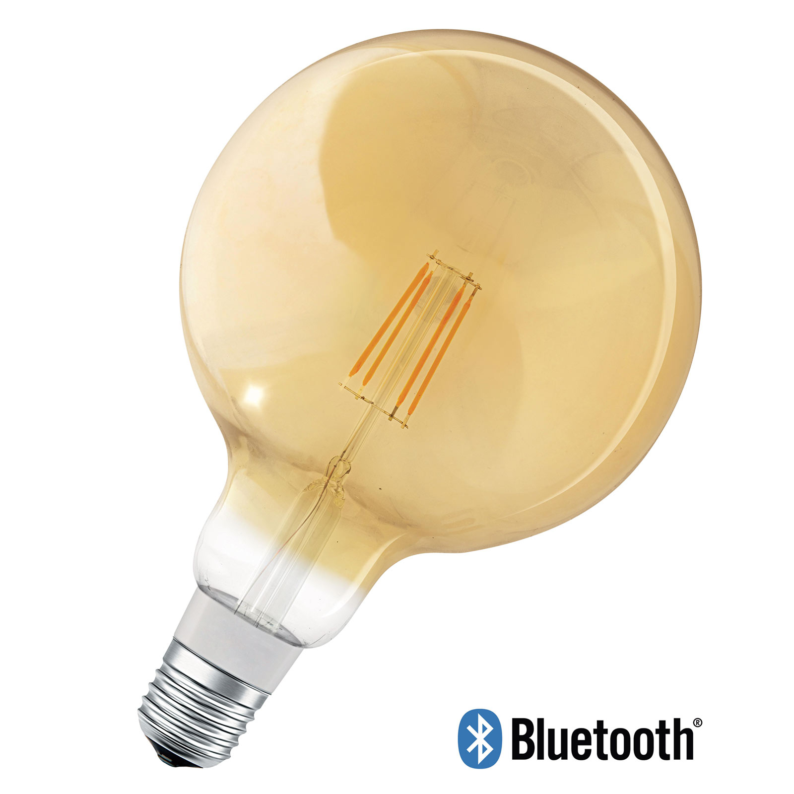LEDVANCE SMART+ Bluetooth E27 Amber Globe 5.5 W, E27, 5.5 W, energy efficiency: A+, L: 18.6 cm