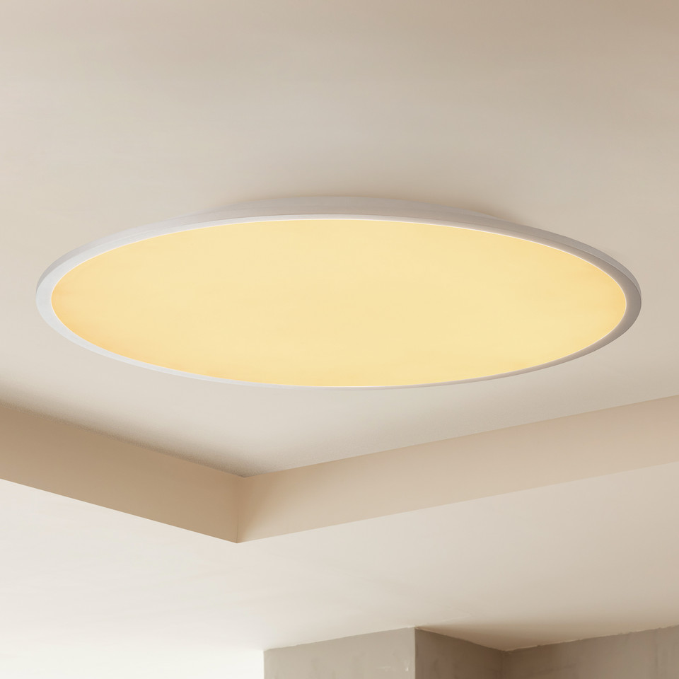 Lindby Narima LED PlafondCCT Ø80, grå från Lindby
