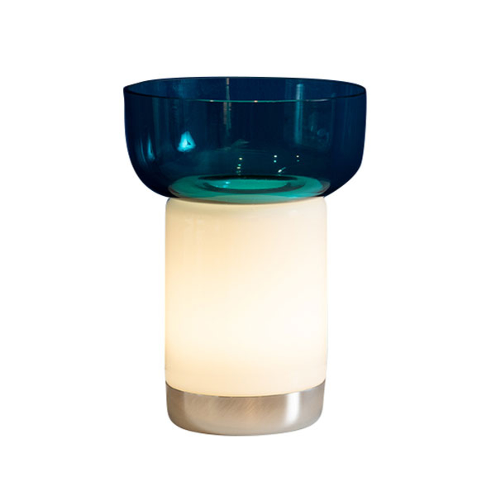 Artemide Bontà lampe à poser LED, bol turquoise