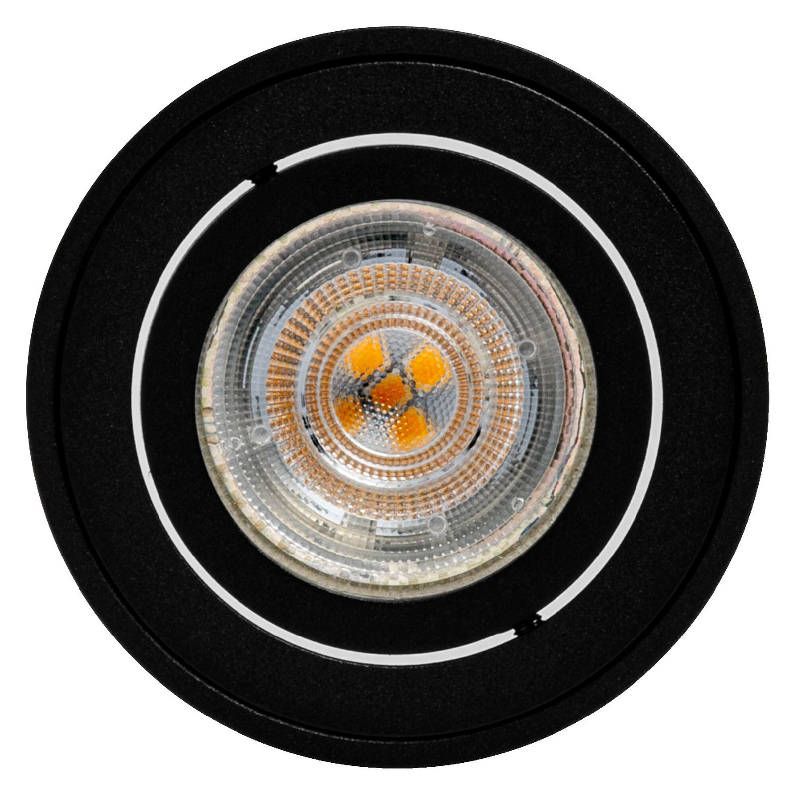 Spot pour plafond OSRAM ROUND, noir, Ø 8 cm, métal, GU10