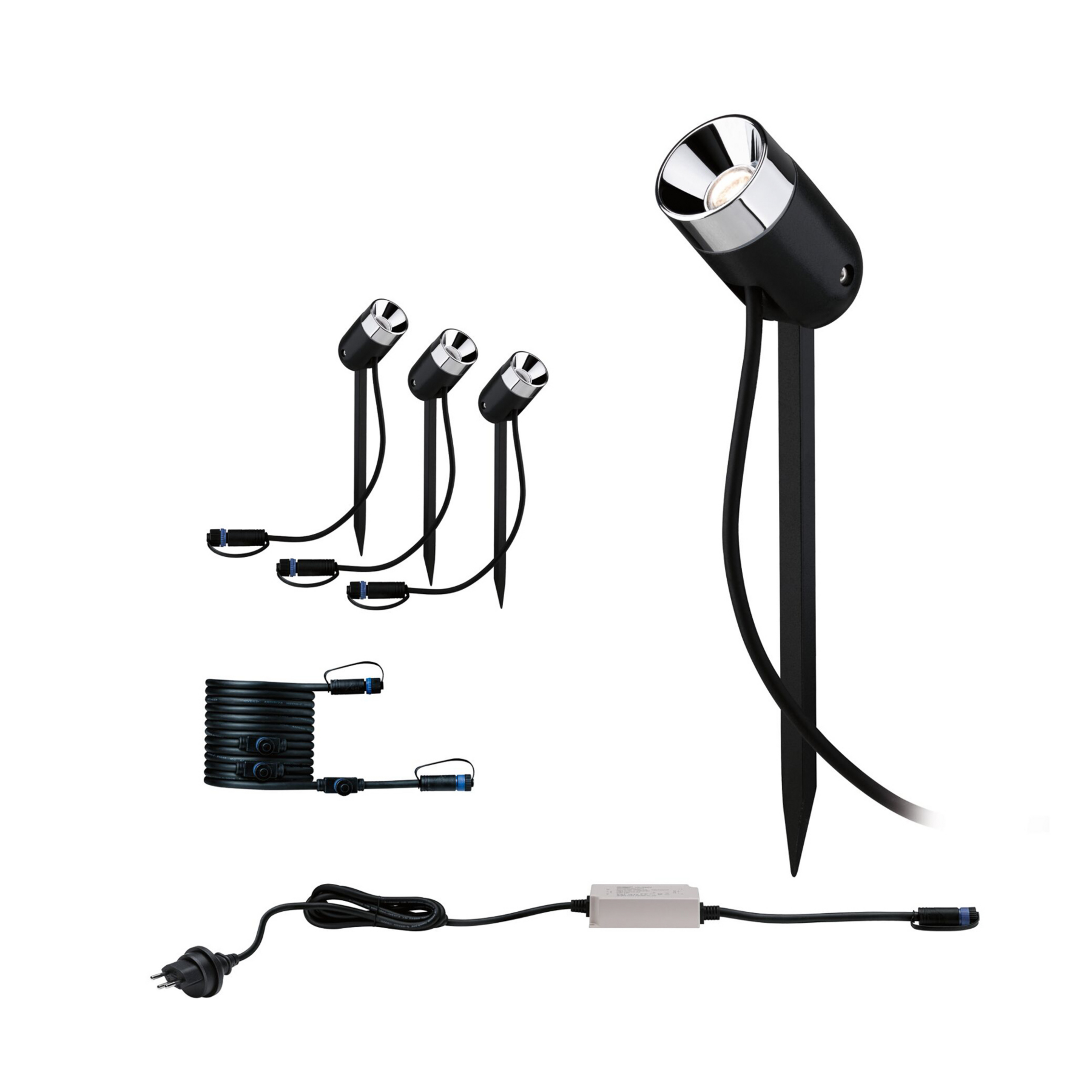 Paulmann Plug & Shine Pike Set 3er CH