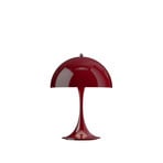 Panthella 250 burgundy LED rechargeable lamp IP44 Louis Poulsen