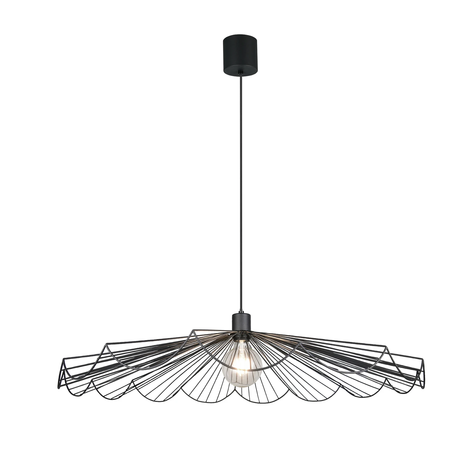 Suspension Margarita, Ø 80 cm, noir, E27, métal