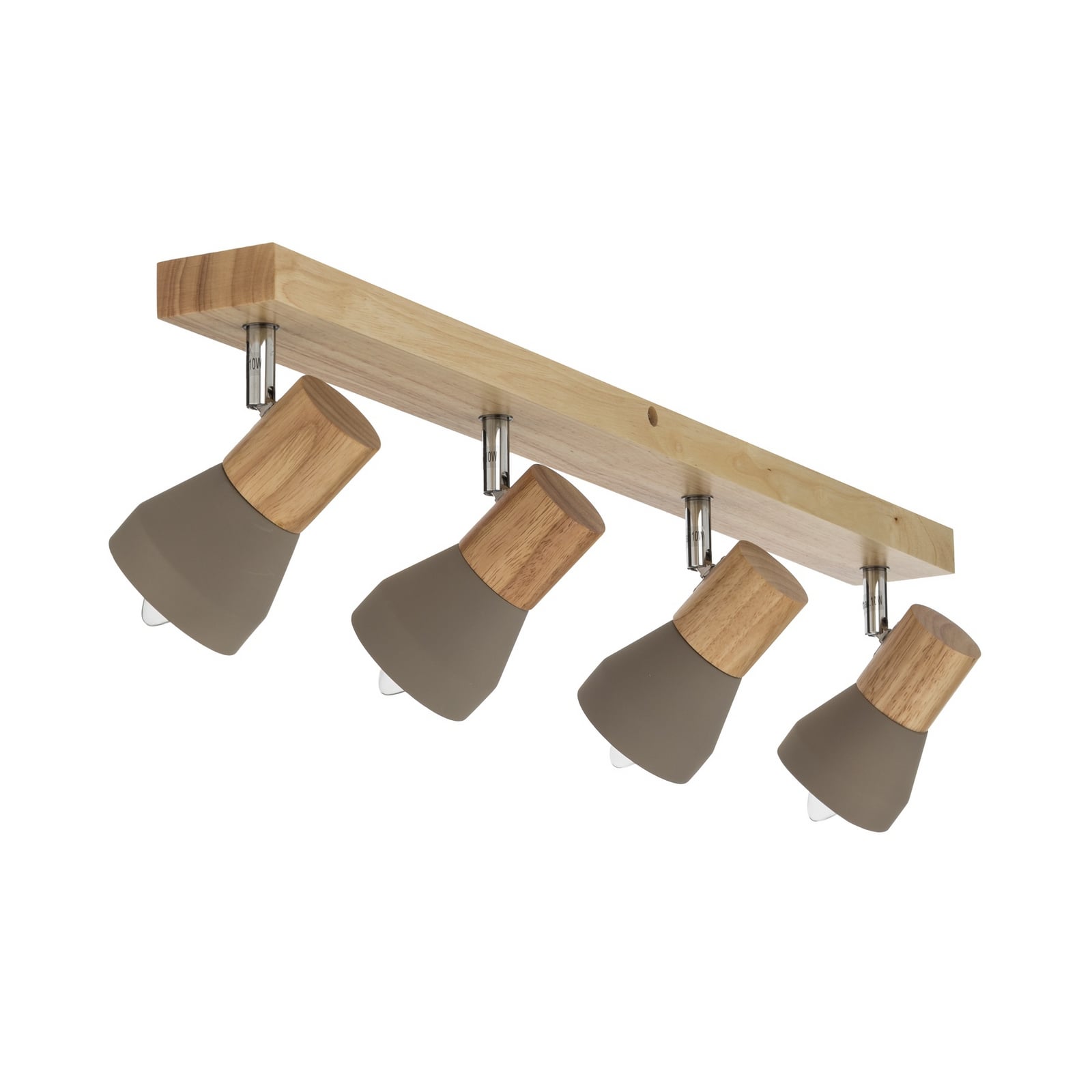 Filiz 4 Deckenleuchte Concrete/Wood - Lindby Filiz 4 Deckenleuchte Concrete/Wood - Lindby