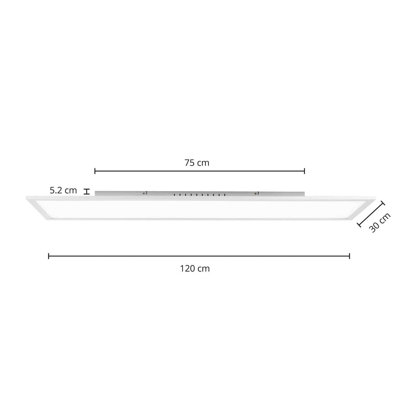 Panel LED Prios Gelora, CCT, 120 cm x 30 cm, pilot zdalnego sterowania