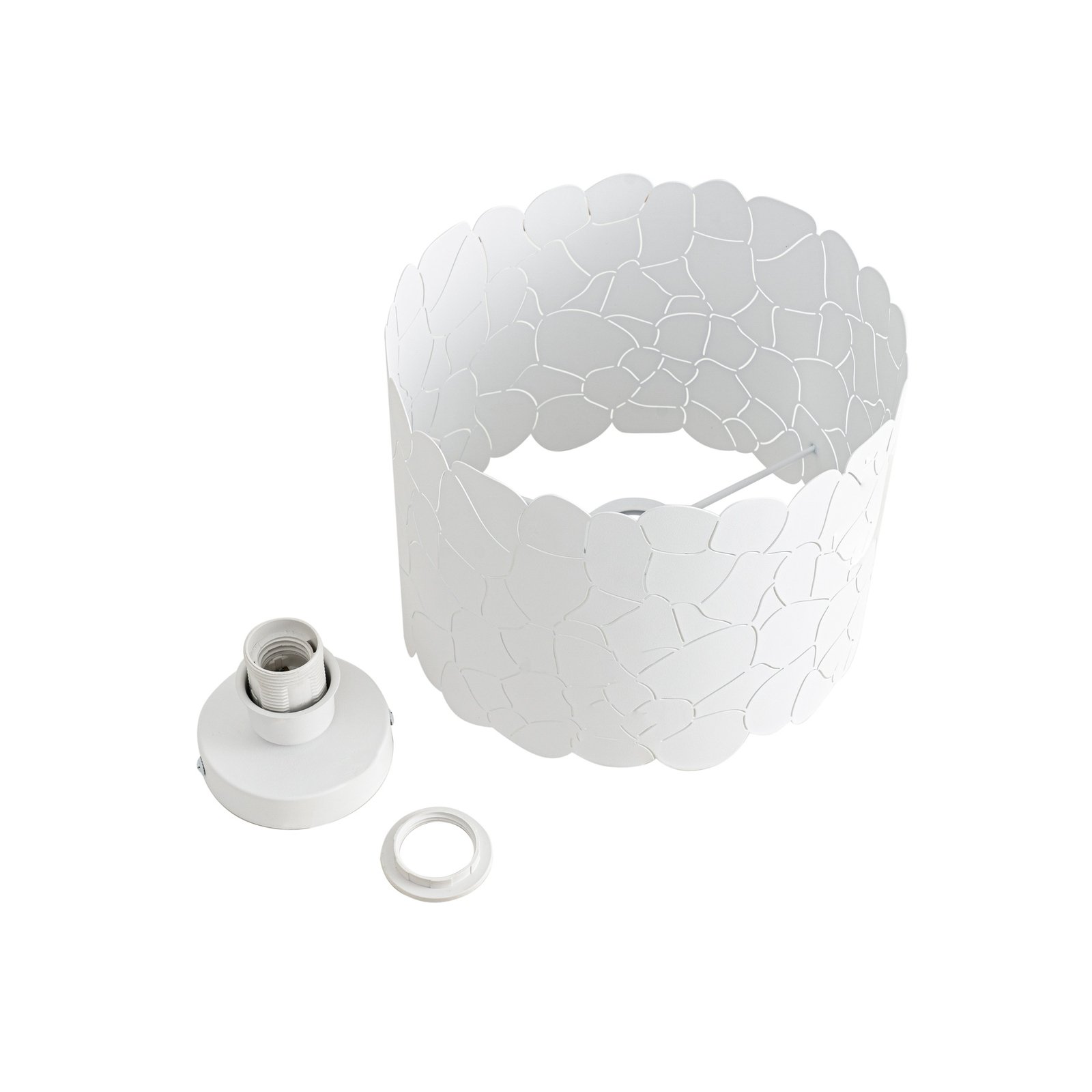 Lindby Aralena ceiling light, white, metal, Ø 26 cm