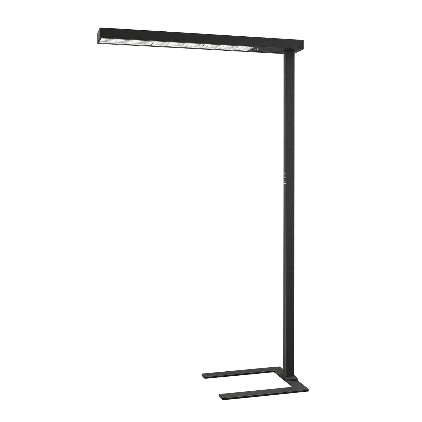 Arcchio LED-Büro-Stehleuchte, schwarz, Sensor, 2er-Set