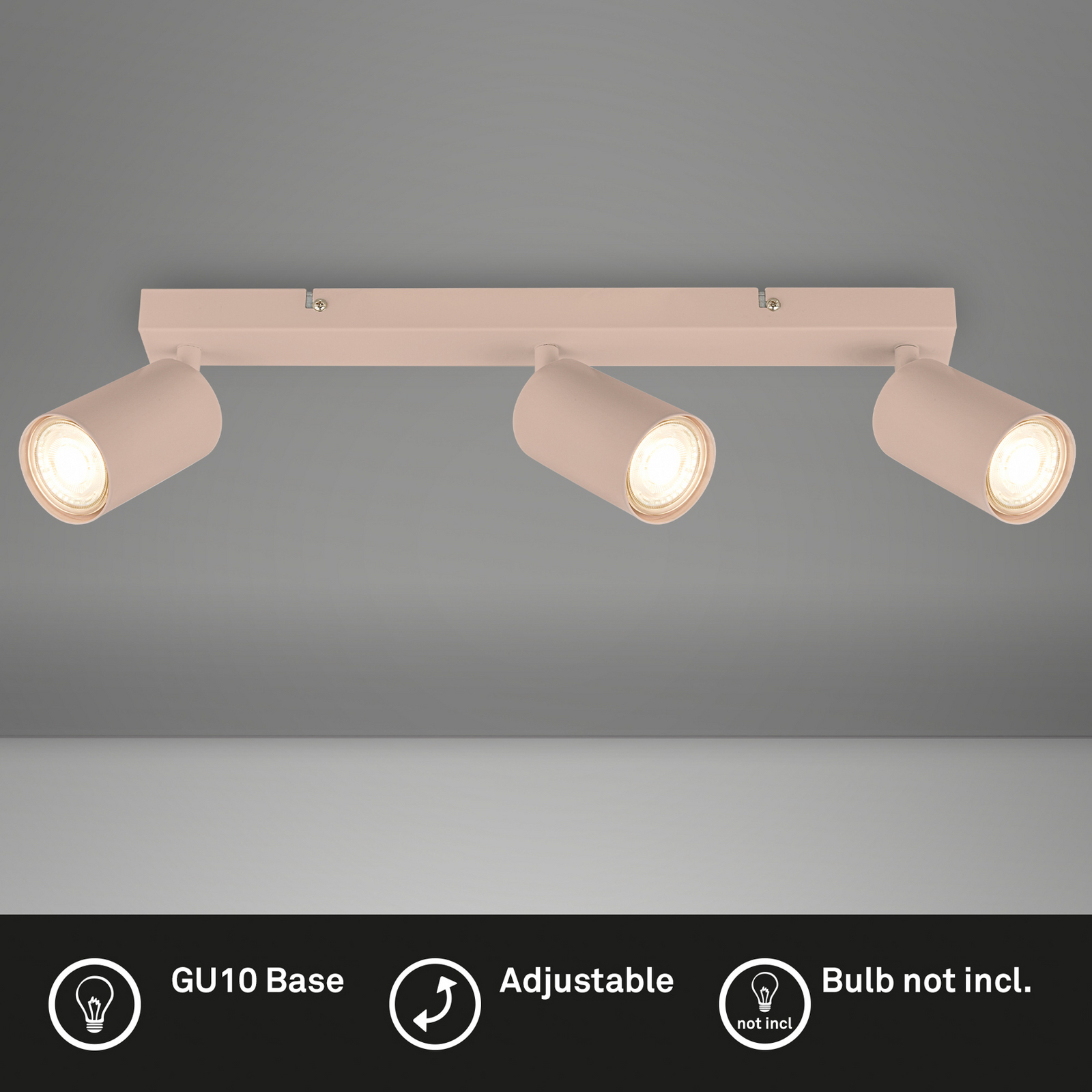 Downlight Tip, beige, 3 luces, metal, GU10, orientable Downlight Tip, beige, 3 luces, metal, GU10, orientable