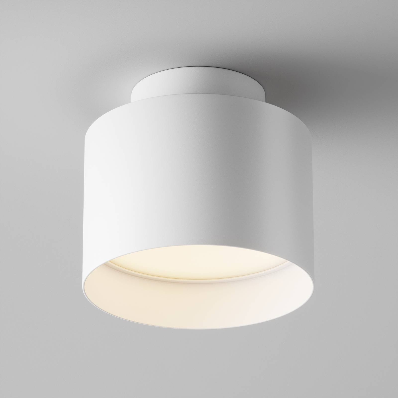 Maytoni lampa sufitowa LED Planet, biały Ø 10cm aluminium 3,000K