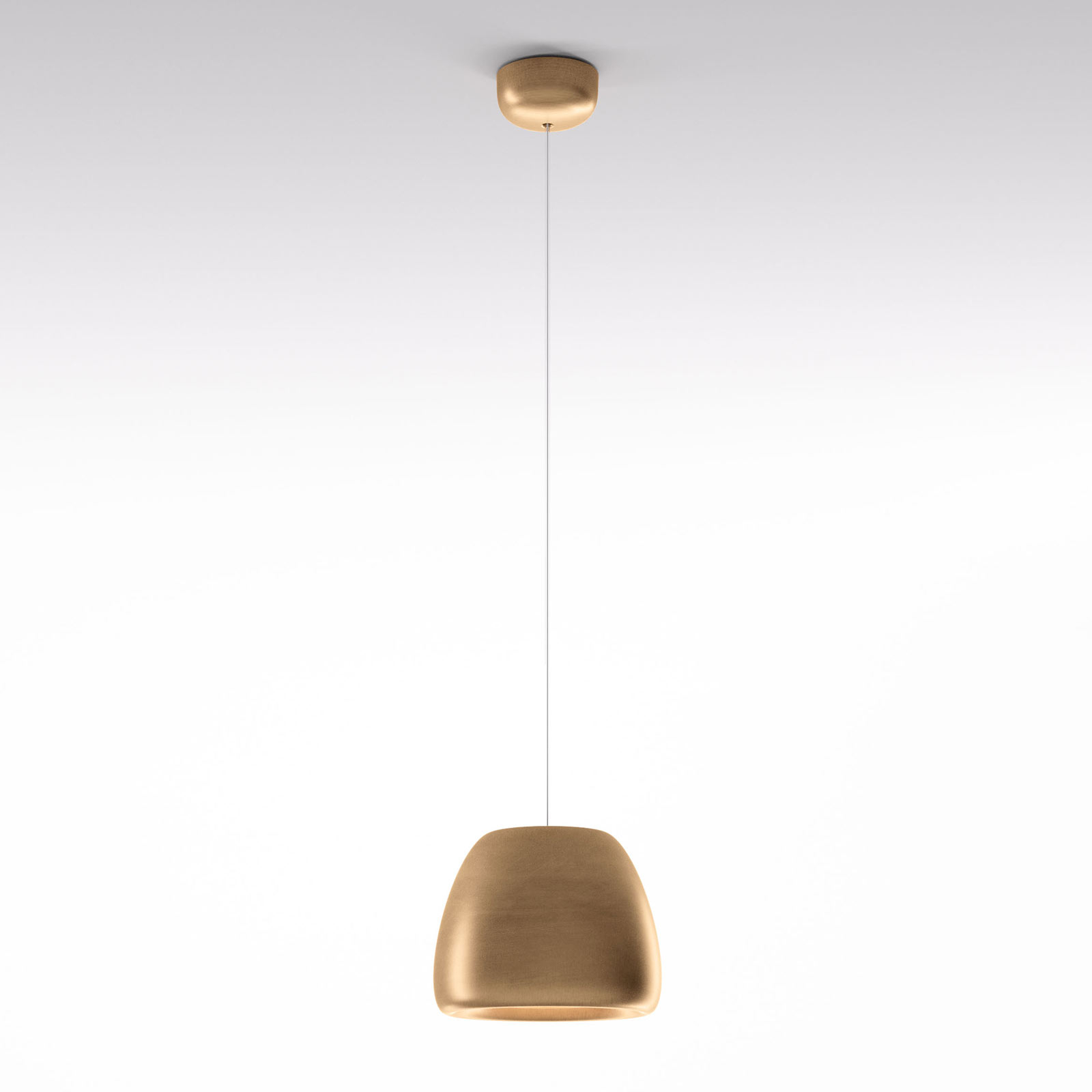Rotaliana Pomi H3 hanging light gold Ø 25.5 cm, for Living / Dining Room, steel, E27, 16 W, energy efficiency: A++, H: 20 cm