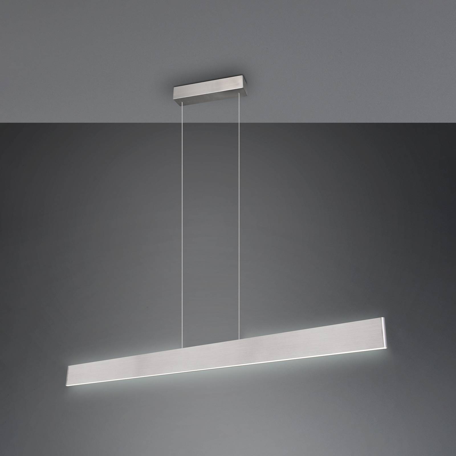 Trio Lighting Suspension LED Galway nickel mat up/down CCT métal