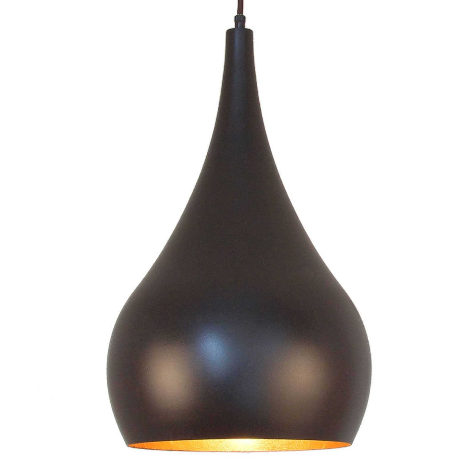 Menzel Solo hanging lamp onion brown/black 30 cm