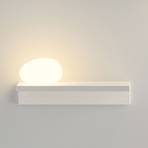 Raffineret LED væglampe Suite, 14 cm, sten venstre