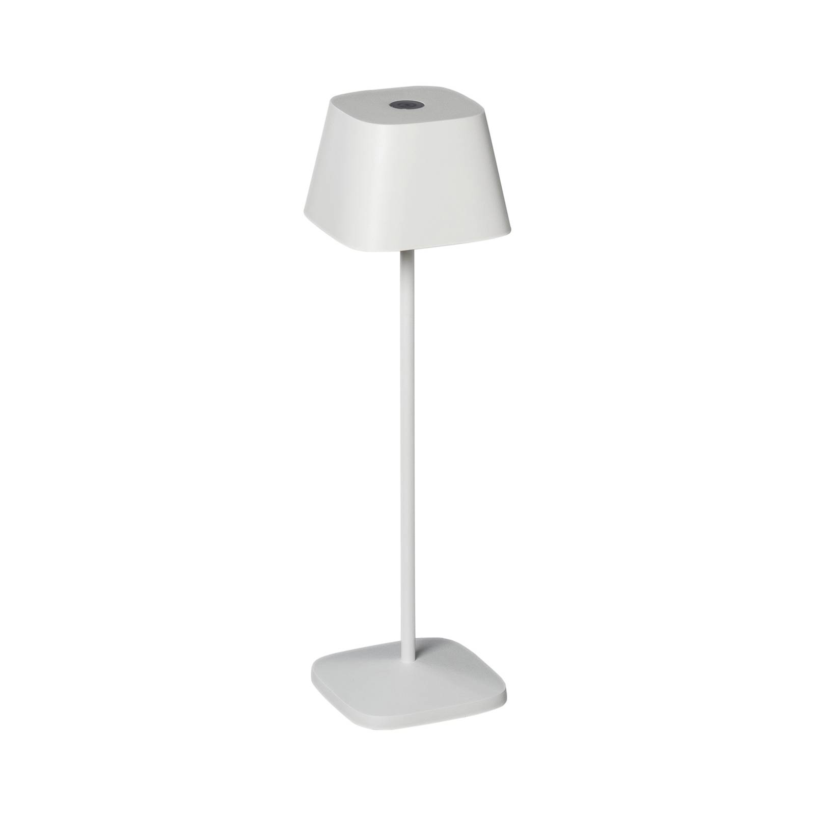 Capri LED asztali lámpa kültérre, fehér