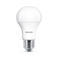 Philips LED-lamp E27 10,5W 2700K opaal 2-pakk