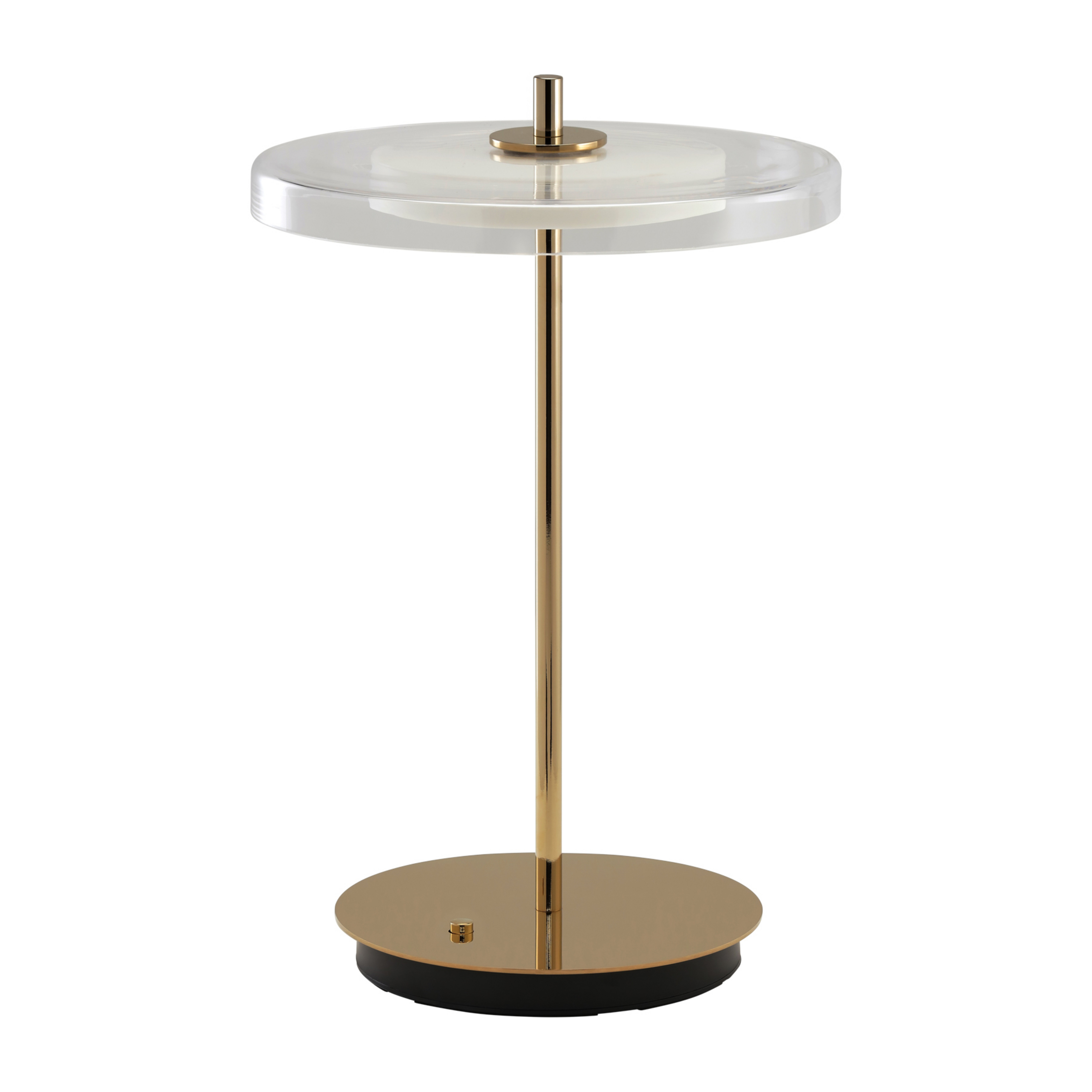 Lâmpada recarregável LED Asteria MOVE latão brilhante vidro/metal - UMAGE