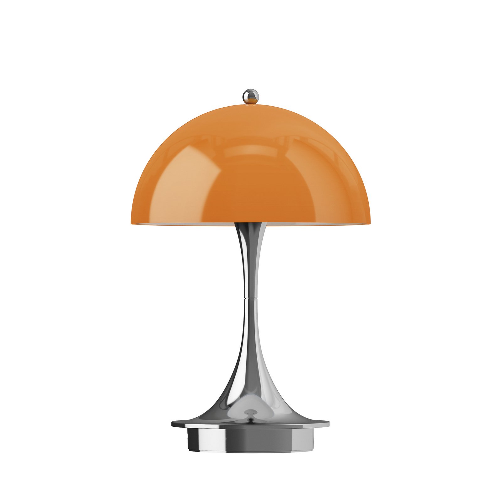 Panthella 160 Portable Original, opalowo-pomarańczowa – Louis Poulsen