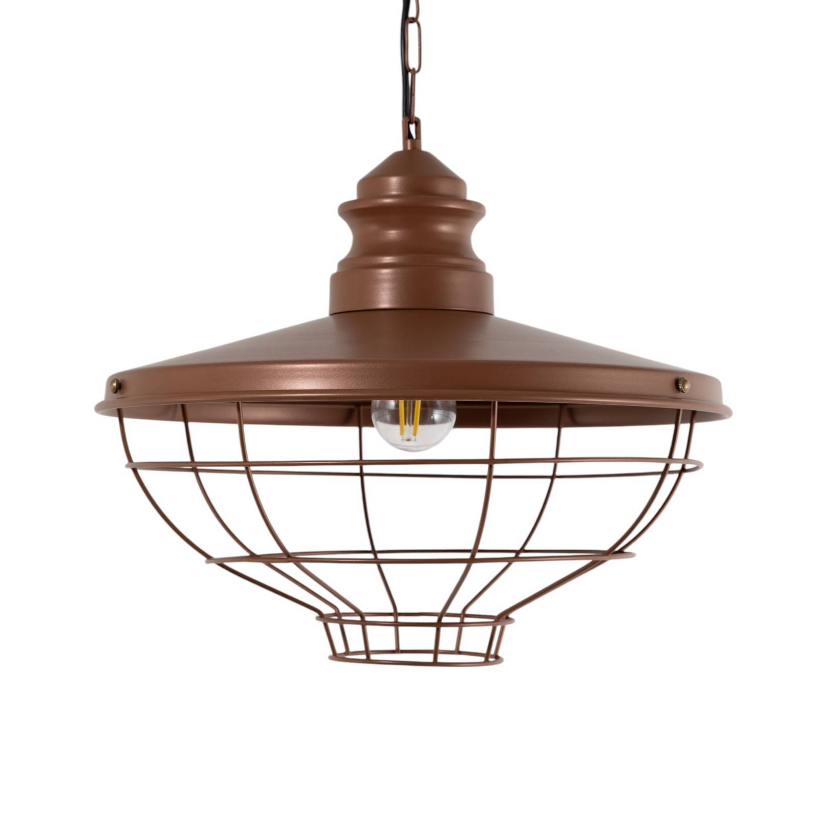 Żyrandol Sivani Tel MR-635, ciemnobrązowy, metal, Ø 44 cm