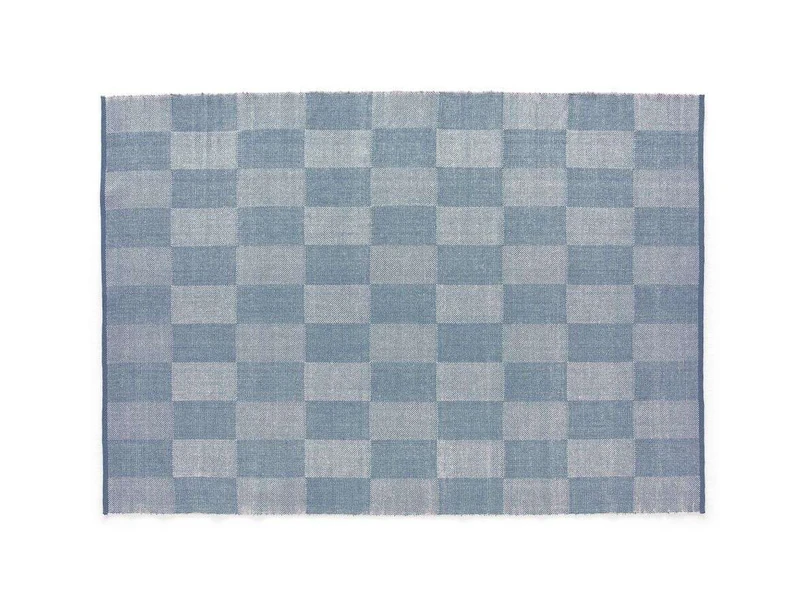 HAY – Check Rug Small Check 170×240 Light Blue