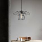 Pendant light Tel 6504, black, iron, Ø 50 cm