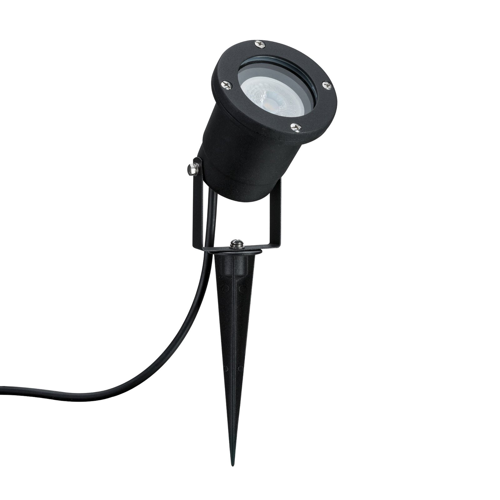 Gold Light LED Garden Lamp Insect Friendly IP65 Black Metal - Paulmann