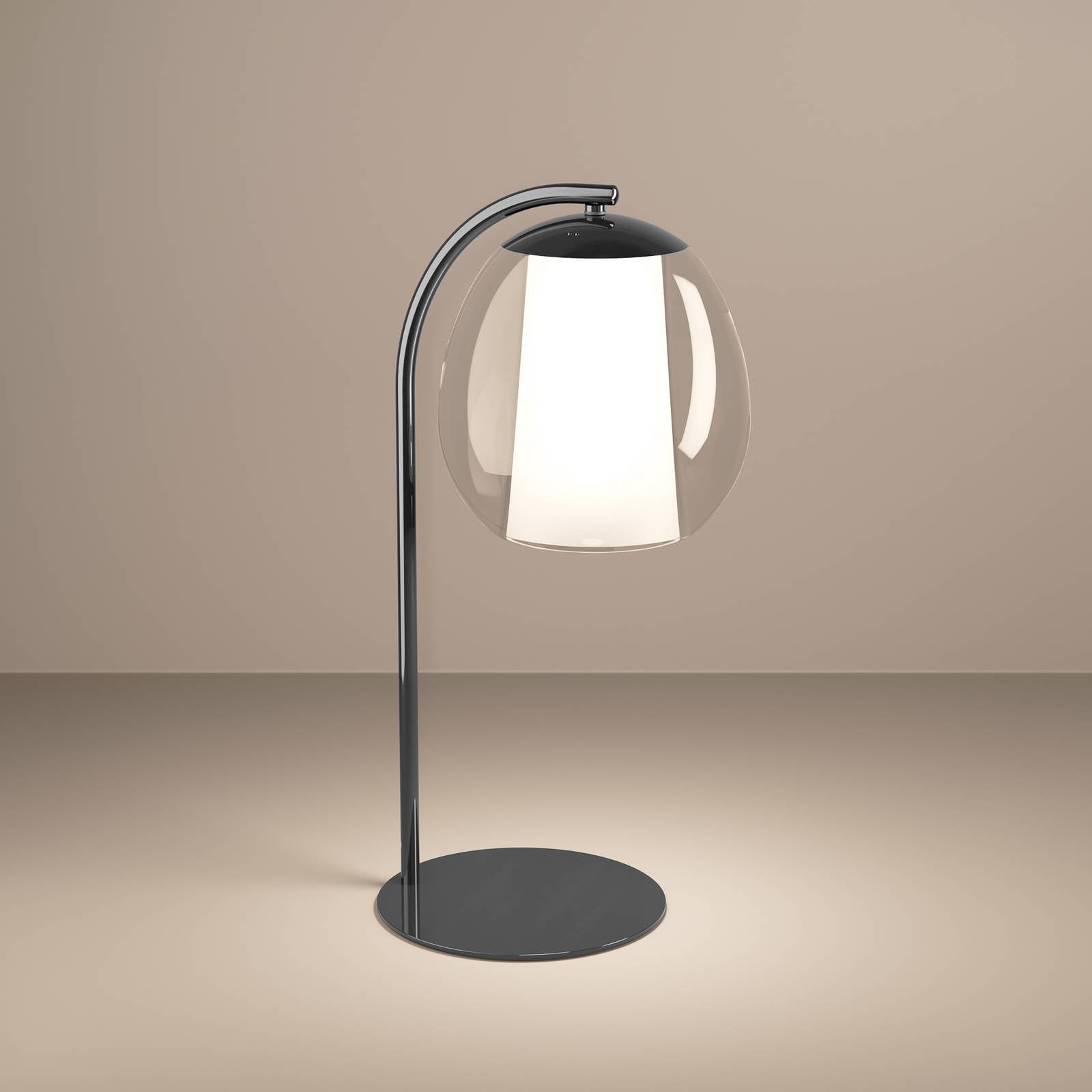 Stars of Light LED-bordslampa Menorca, nickel, höjd 50 cm, CCT