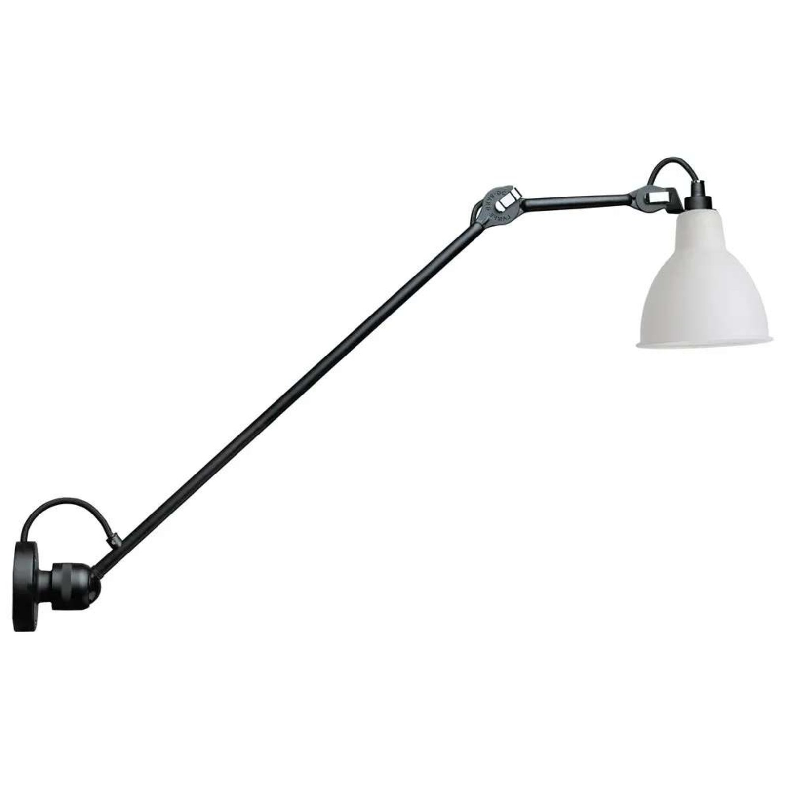 304L60 Nástenné Svietidlo Black/Glass - Lampe Gras