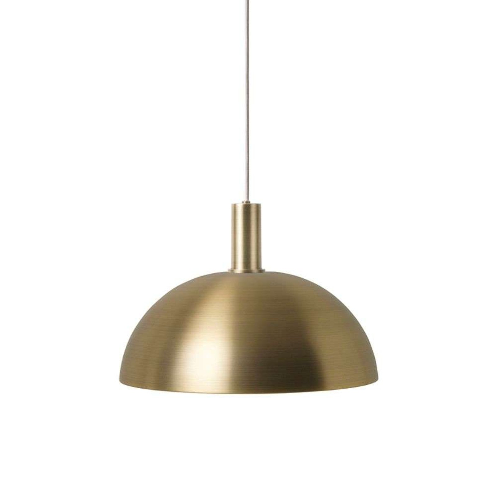 Collect Závěsná Lampa Dome Low Brass - Ferm Living