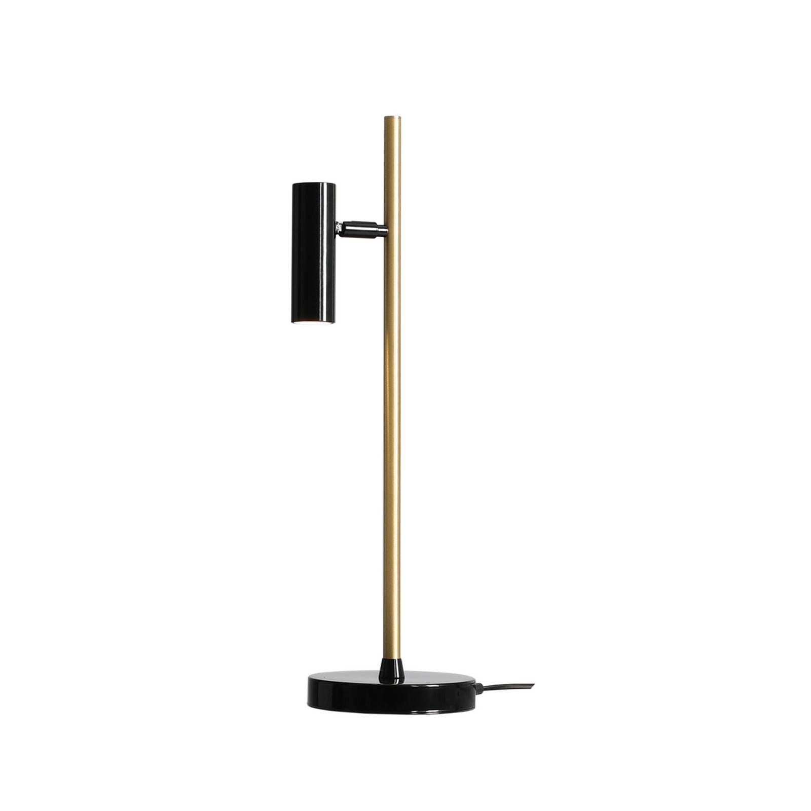 Euluna Lámpara de mesa - Lámpara escritorio - Salón / Comedor - negro, latón - Metal